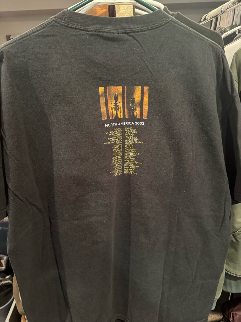 2003 Pearl Jam Riot Act Short Sleeve Graphic XL T-Shirt - Black - Picture 4 of 4